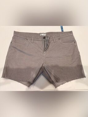 Light Taupe/Gray Cutoff Corduroy Shorts